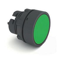 Головка кнопки Tekfor LAY4-EA3 плоская пружинный возврат зеленый картинка